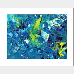 Abstract Oil Painting Pattern Posters and Art